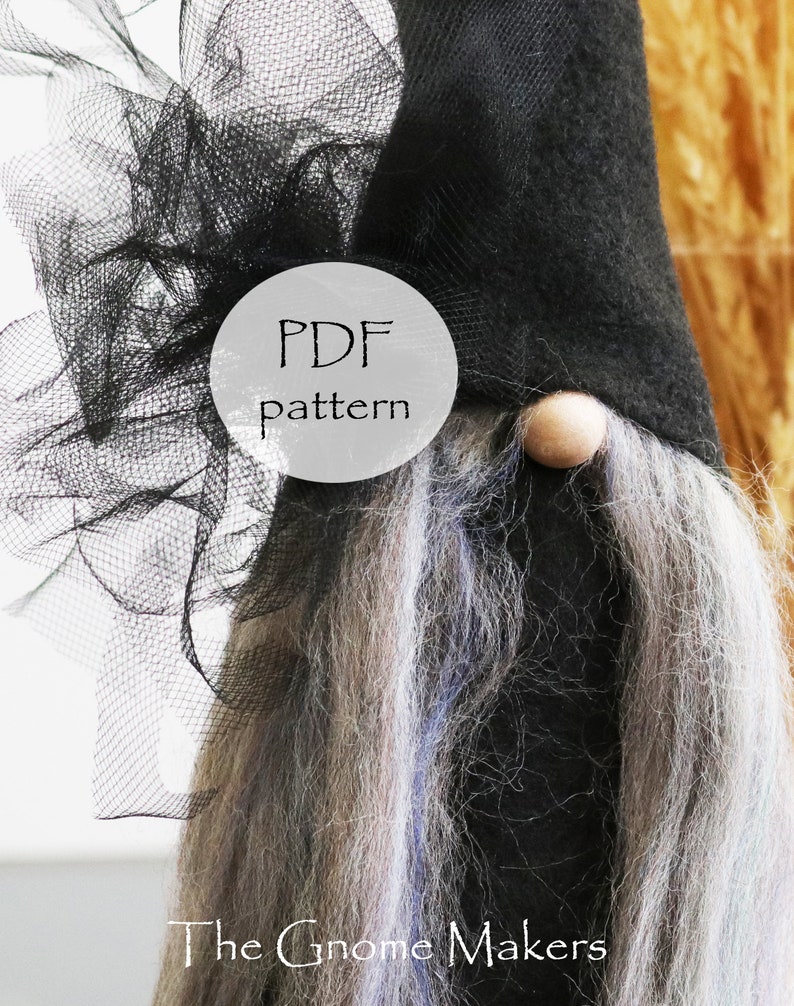 HALLOWEEN Gnome PDF Sewing Pattern, Witch Sewing Pattern, Gnomes, Witch, Halloween Sewing Pattern, Halloween Cloth Doll Sewing Patterns, PDF image 9