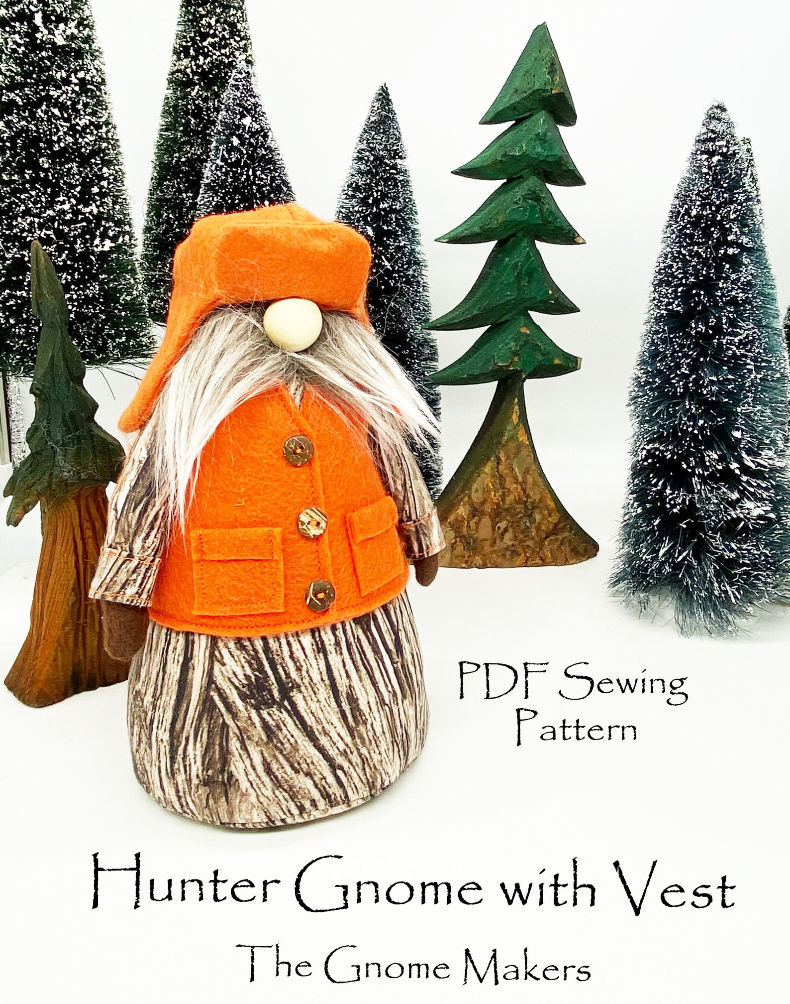 HUNTER Gnome Sewing Pattern Gnome Tutorial Deer Hunting - Etsy
