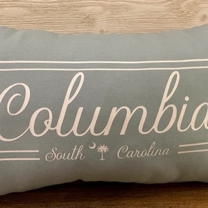 Columbia Pillow Captial of South Carolina Decorative Columbia Pillow image 3