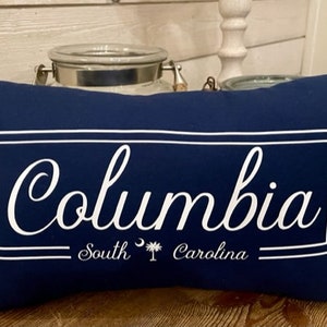 Columbia Pillow Captial of South Carolina Decorative Columbia Pillow image 1