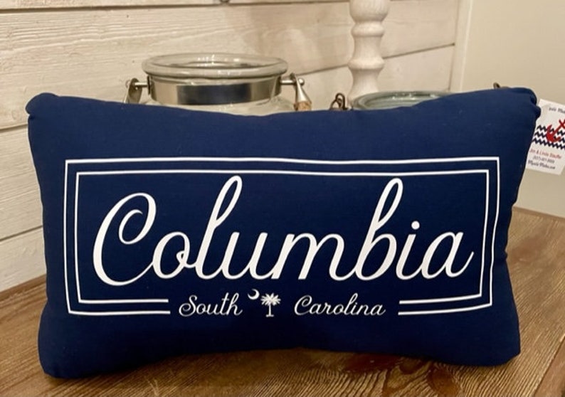 Columbia Pillow Captial of South Carolina Decorative Columbia Pillow image 1