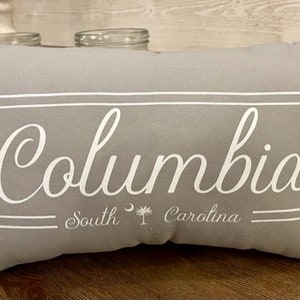 Columbia Pillow Captial of South Carolina Decorative Columbia Pillow image 4