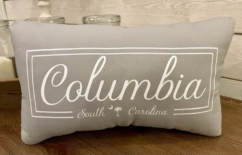 Columbia Pillow Captial of South Carolina Decorative Columbia Pillow image 4