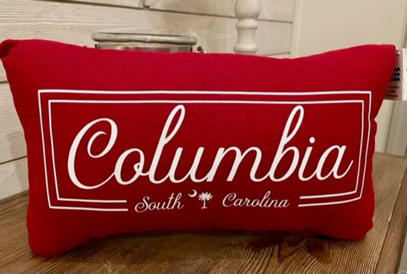 Columbia Pillow Captial of South Carolina Decorative Columbia Pillow image 2
