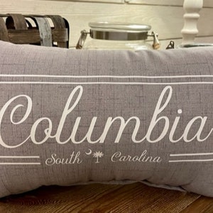 Columbia Pillow Captial of South Carolina Decorative Columbia Pillow image 6