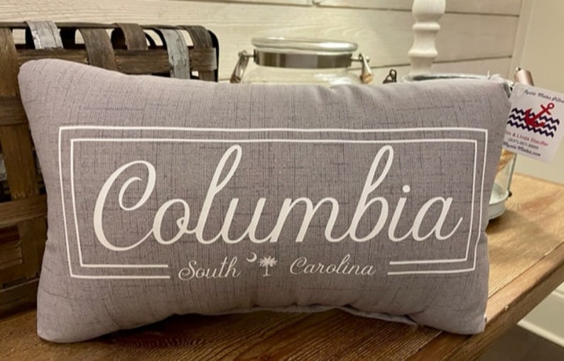 Columbia Pillow Captial of South Carolina Decorative Columbia Pillow image 6