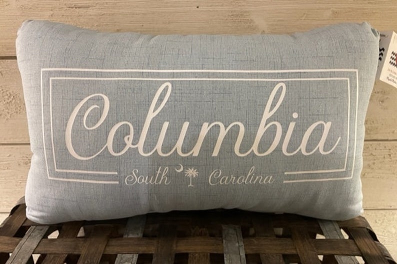 Columbia Pillow Captial of South Carolina Decorative Columbia Pillow image 5