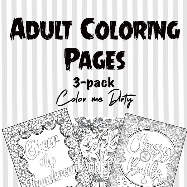 Funny adult coloring pages, printable coloring sheets, adult coloring pages printable,swear word coloring sheets,adult coloring pages,3 pack
