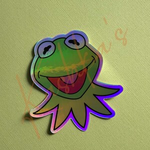 Kermit the Frog Inspired Vinyl Sticker,kermit Muppet Sticker ...