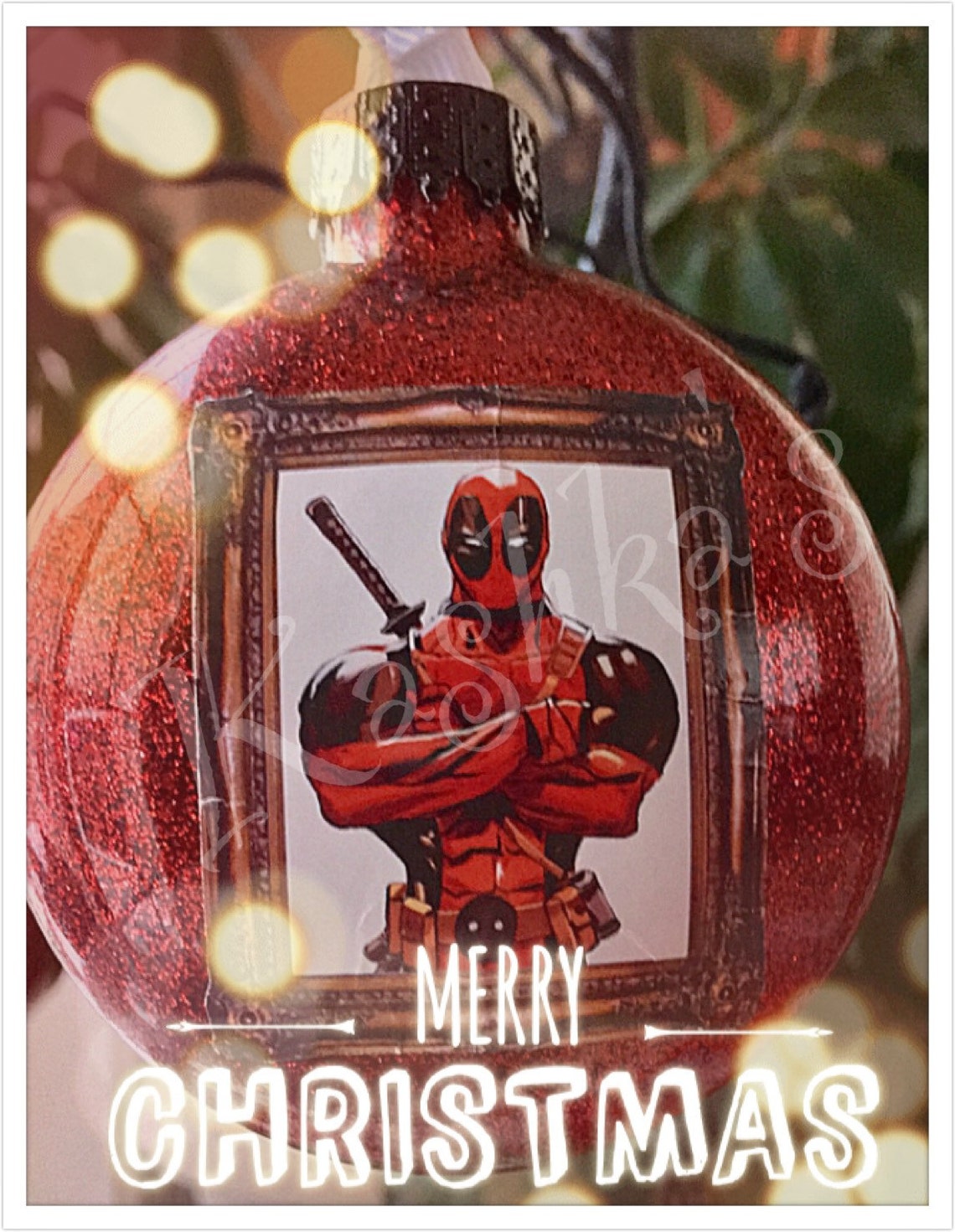 Deadpool Christmas Ornament 
