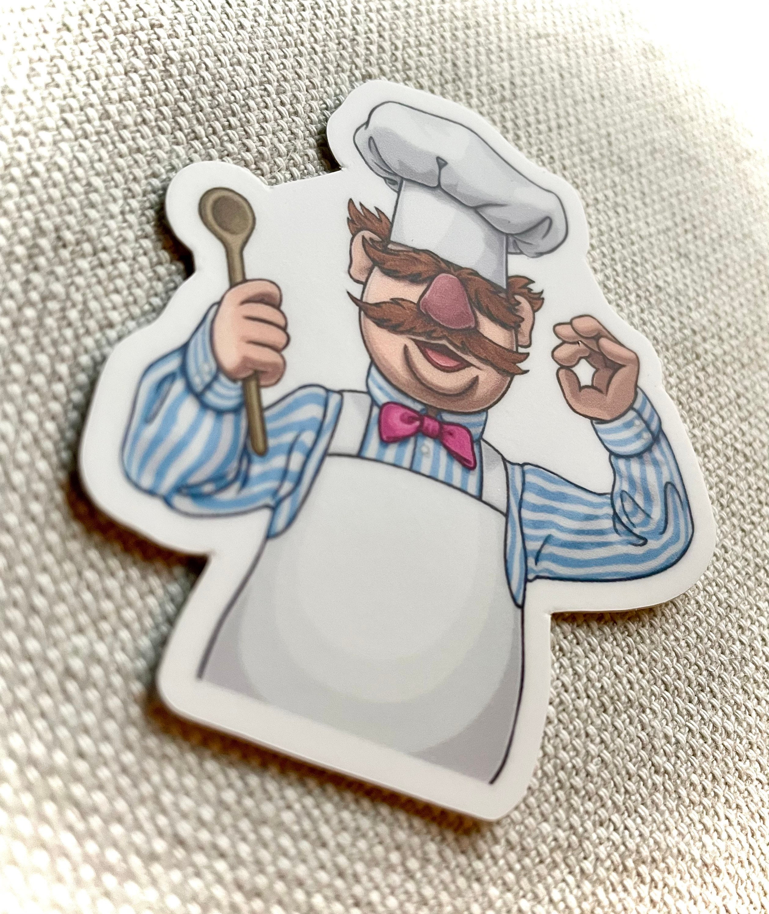 The Swedish Chef vinyl sticker Muppets stickers Swedish Chef Etsy