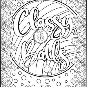 Funny Adult Coloring Pages, Printable Coloring Sheets, Adult Coloring