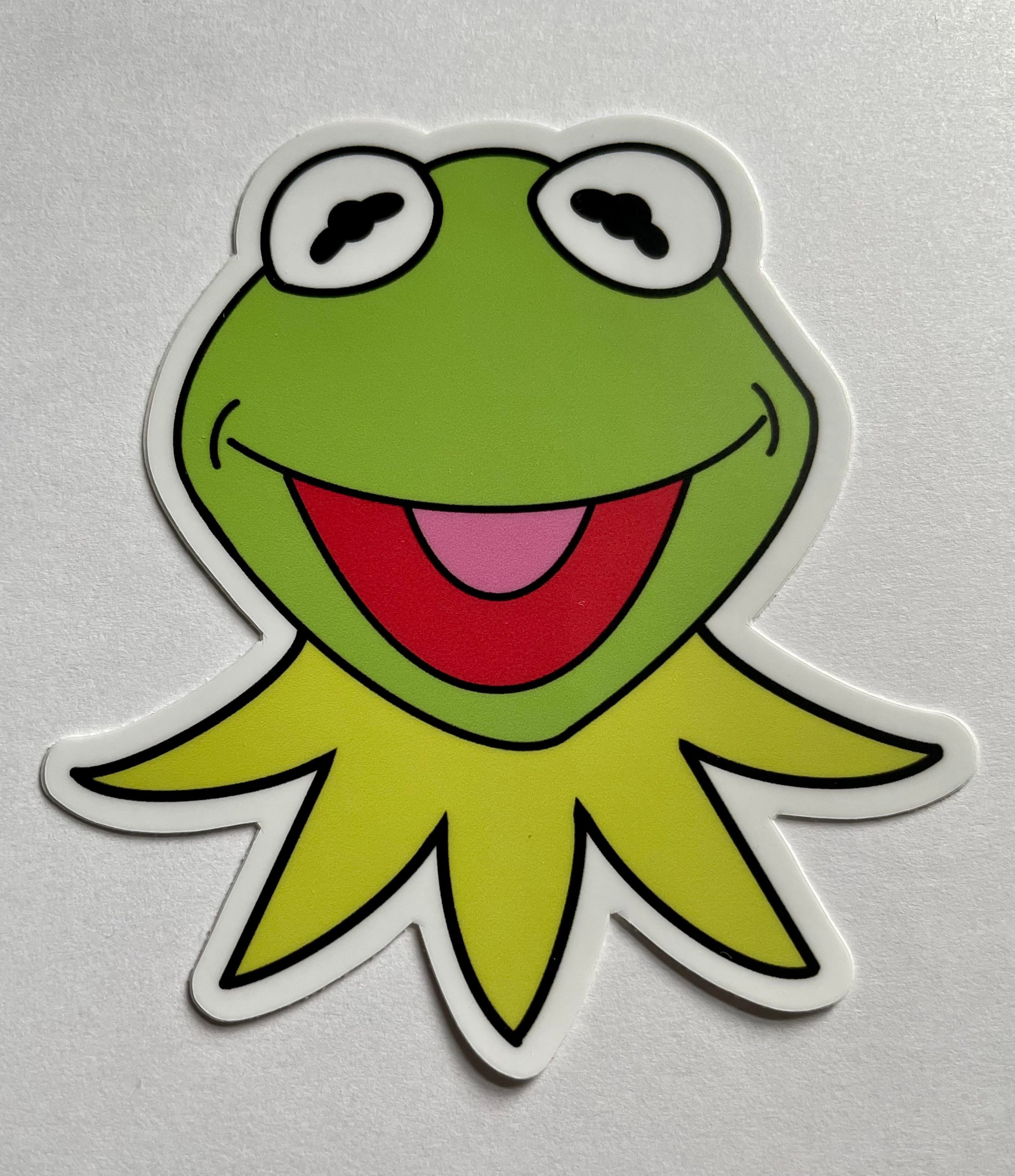 Kermit the Frog Inspired Vinyl Sticker Kermit Muppet Sticker Etsy