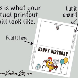 Funny Adult Birthday Card: McFuck You Lookin' At (Digital Download) image 4