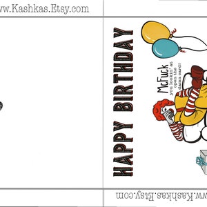 Funny Adult Birthday Card: McFuck You Lookin' At (Digital Download) image 5