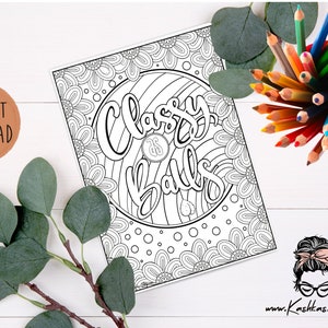Funny Adult Coloring Pages, Printable Coloring Sheets, Adult Coloring ...