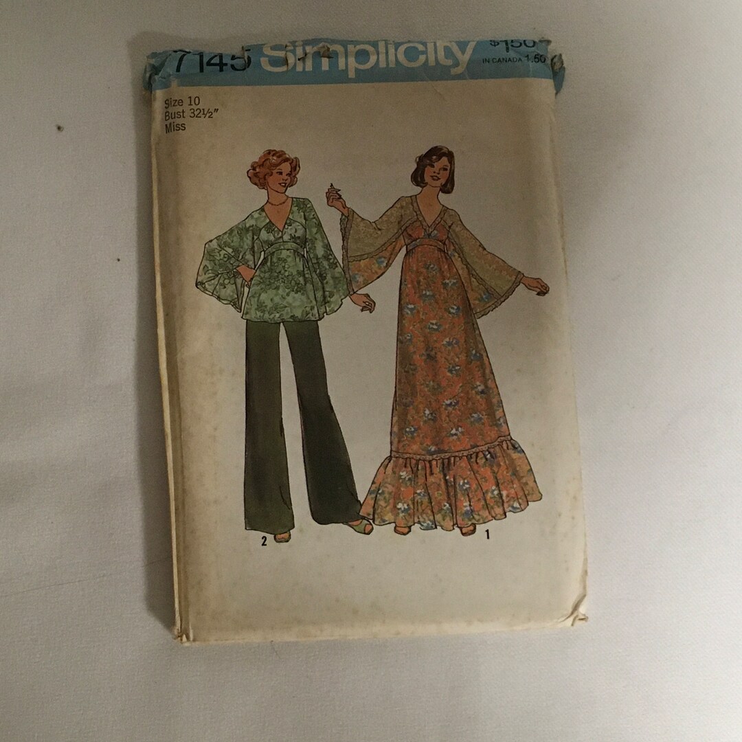 Simplicity 7145 Sewing Pattern Gunne Sax Style Cottagecore - Etsy