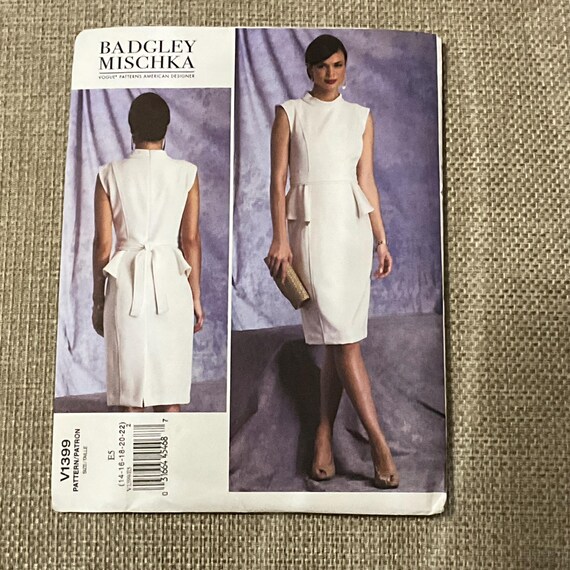 badgley mischka peplum dress Badgley Mischka Peplum Sheath Dress