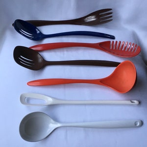 Assorted Vintage Nylon Cooking Utensils Tupperware & Foley Kitchen Tools  Gadgets Flipper Spoons Salad/ Pasta Sporks Plastic Turners Scoops -   Denmark