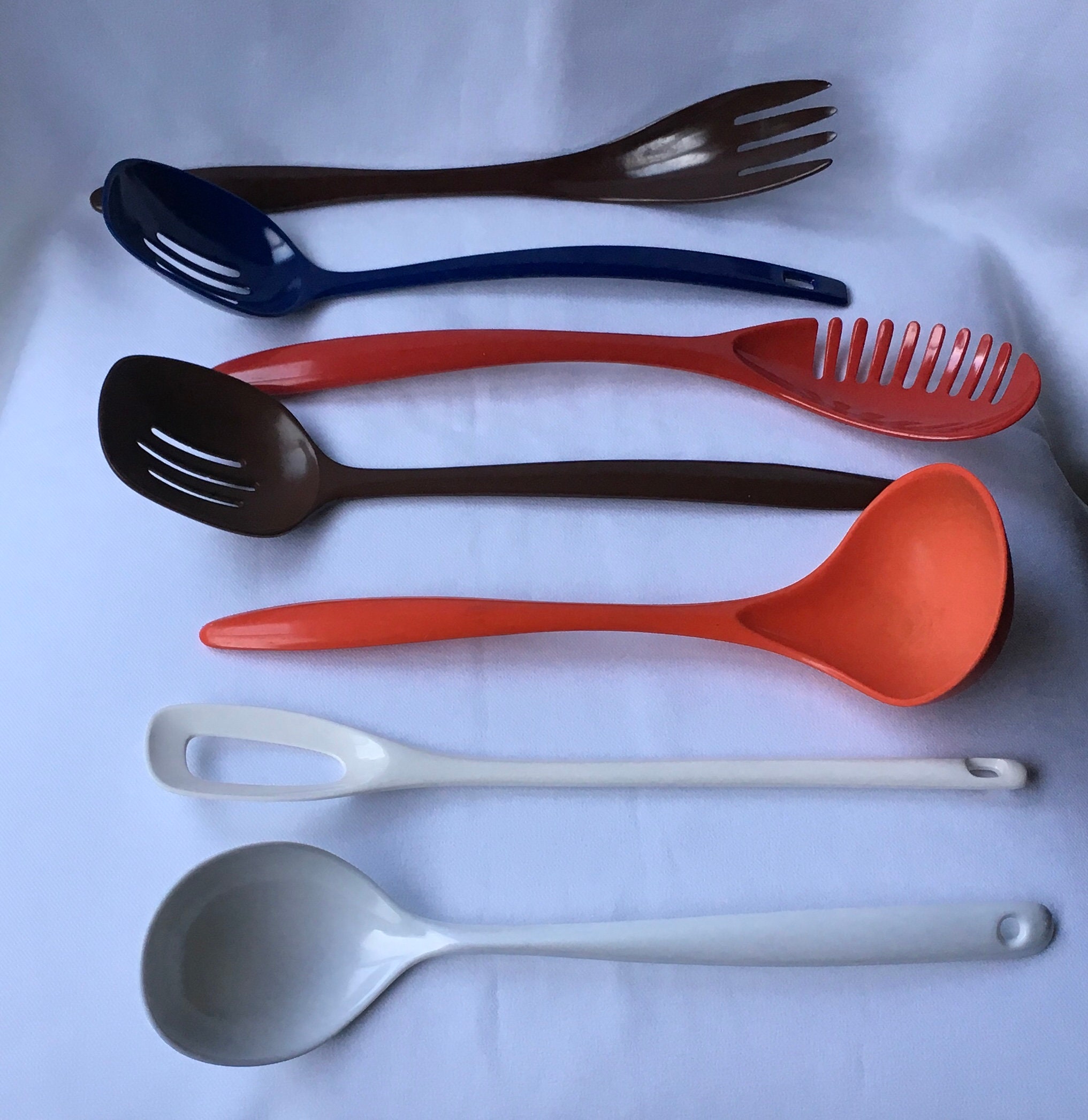 2PC Silicone Pasta Fork, Kitchen Tong, 12.5 Inch Pasta Spoon and
