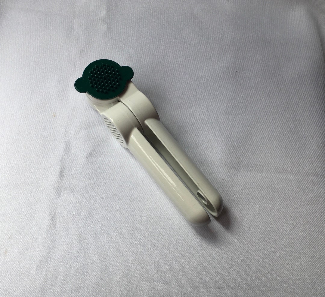 Tupperware Garlic Press Garlic Crusher Gadget White Enamel Etsy