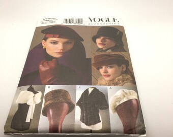 Vogue V7980 Fur Hat and Wraps Sewing Pattern