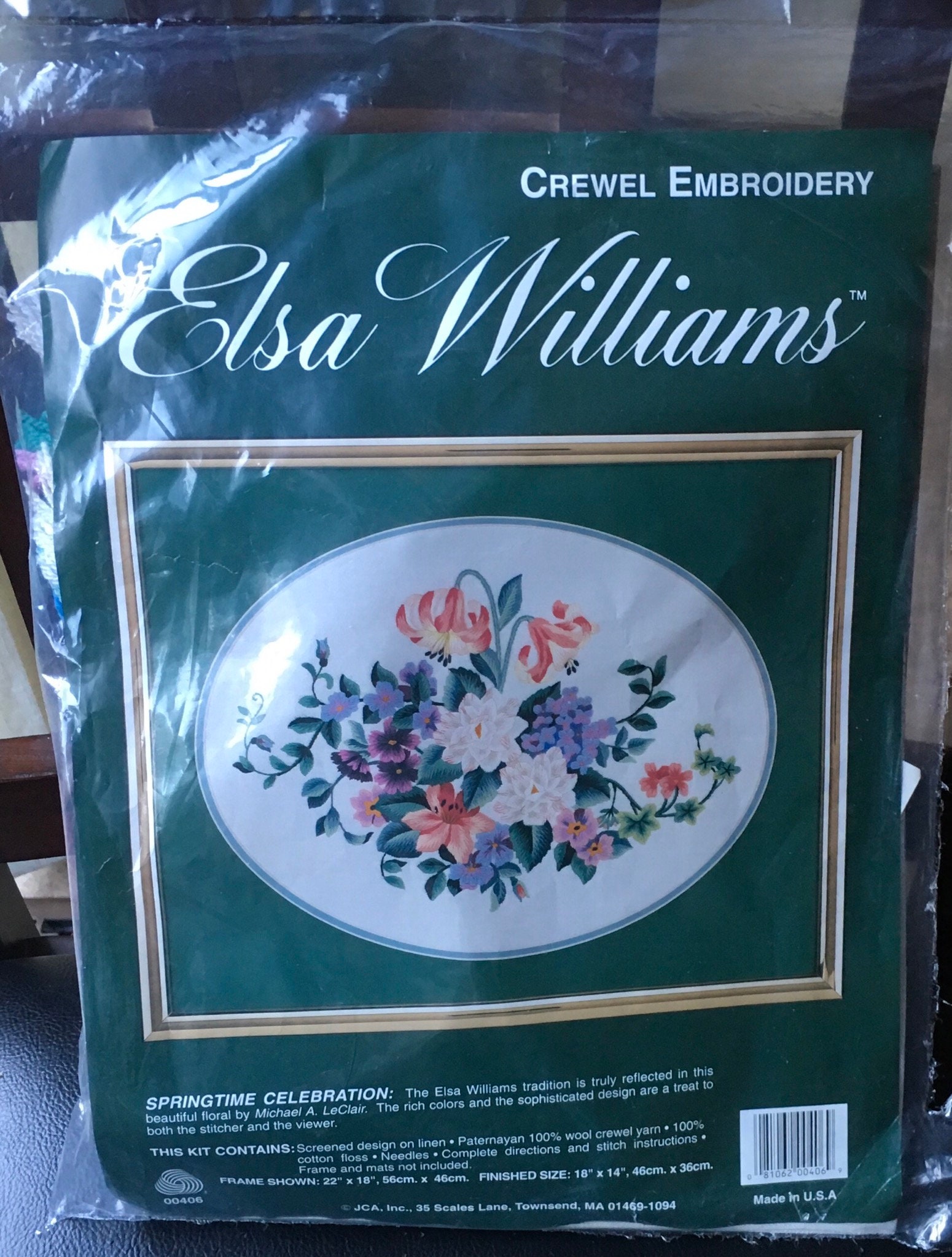 Elsa Williams Crewel Embroidery Kit 00406 Springtime | Etsy