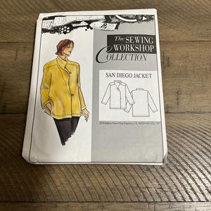 The Sewing Workshop Collection San Diego Jacket Loose Fitting  Draped Asymmetrical Collar Size (6-22)