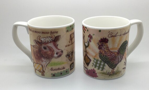Expressions Farmyard Royal Doulton Coffee Mug Til The Cows Etsy