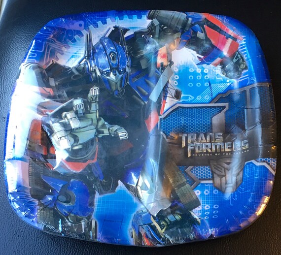 Transformers Revenge Of The Fallen Birthday Party Pack 8 Dinner Plates 4 Masks 8 Gift Bags 4 Bracelets Dream Works 2007 Movie Hasbro