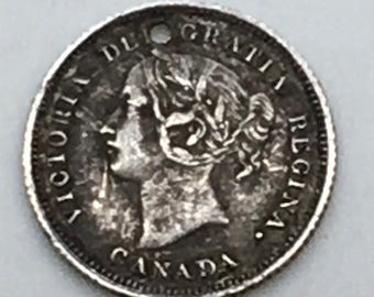 1947年カナダ5セント硬貨ジョージ6世メープルリーフスターカナディアン