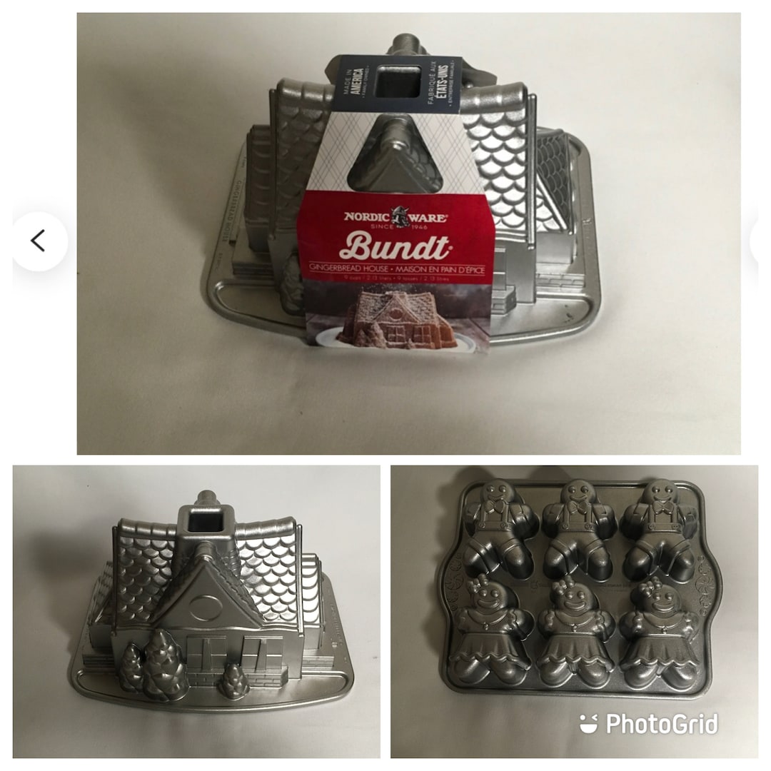 Nordic Ware Bundt Gingerbread House Cake Pan Holiday Gingerbread Kids
