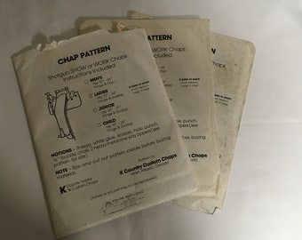 K Country Custom Chaps Chap Pattern Ladies Junior Child  Shotgun Show Or Work Chaps Fringe & Scallop Your Pick