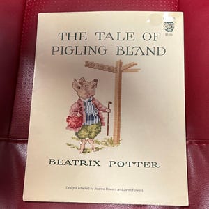 Green Apple Co Beatrix Potter Cross Stitch Pattern Pigling Band