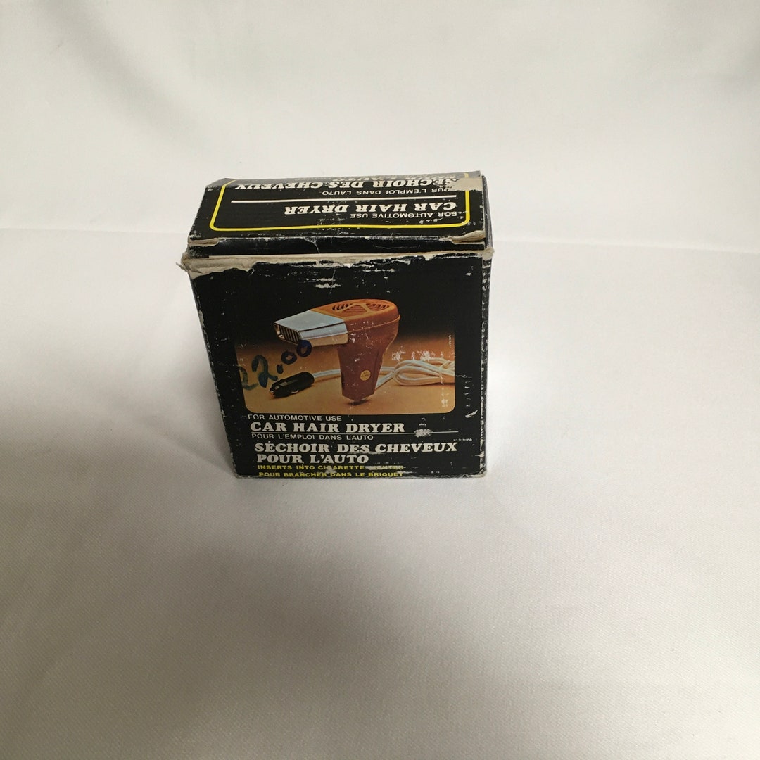 Vintage Annex Car Cigarette Lighter Powered Car Hair Blow Dryer for