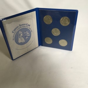 Captain James Cook Zweihundertjährige große Dollar Münze British Columbia 1978 Sea Festival Trade Dollar Set Kupfer Nickel Captain Cook