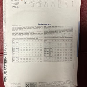 May include: A sewing pattern for a dress and belt. The pattern includes instructions for three different styles of dresses, each with a different skirt and sleeve length. The pattern is for sizes 8-22.
