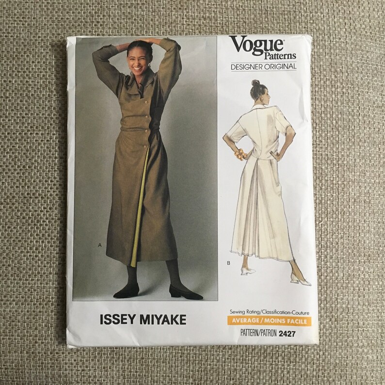 Vogue 2427 Sewing Pattern Issey Miyake Misses Dress Loose - Etsy