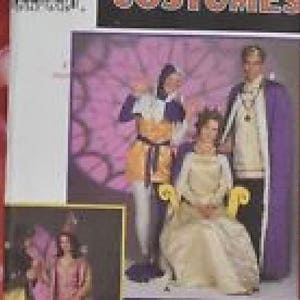 Simplicity Sewing Pattern 9229 Medieval Costumes King Arthur Merlin Jester Knight Renaissance King Queen Lady In Waiting Size XS S M Uncut