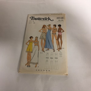 Butterick Sewing Pattern 6948 Lingerie Misses Bra Bra - Slip Petticoat Briefs Bikinis Lace Trim Modest   Size 16 Bust 38
