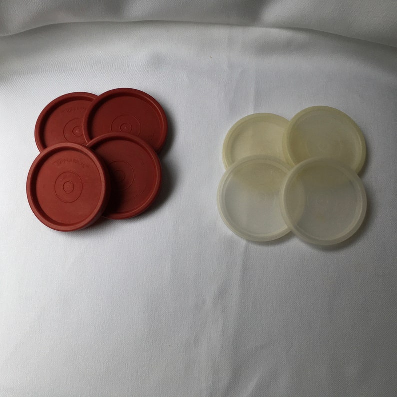 Tupperware F Seals Lids Cover 296 Set Of 4 Fits 12 And 16 Inch Tumblers