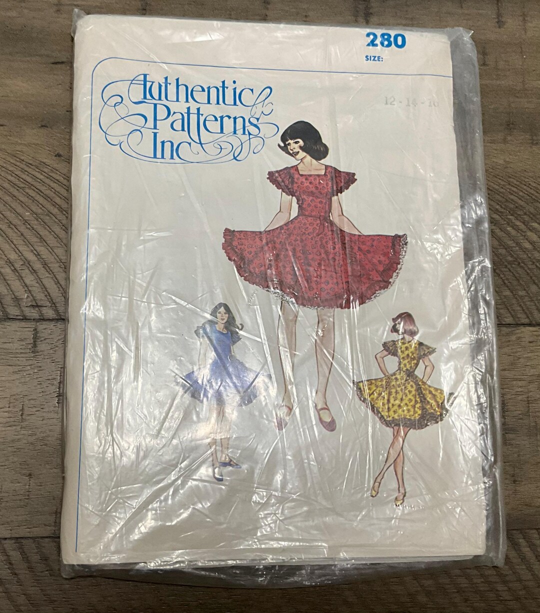 Authentic Patterns Inc 280 Sewing Pattern Square Dance Dress Full ...