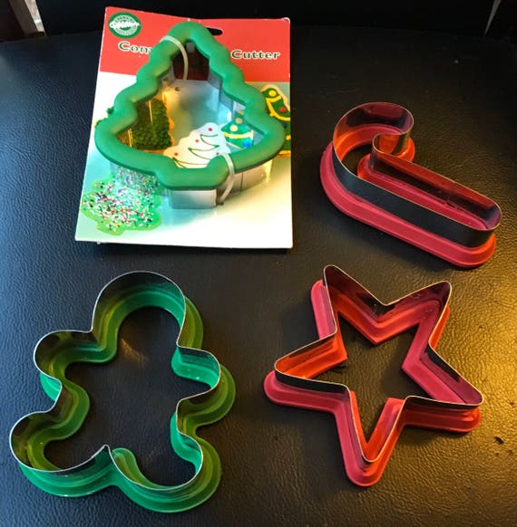 Wilton Comfort Grip Cookie Cutters Christmas Tree Star Candy Etsy
