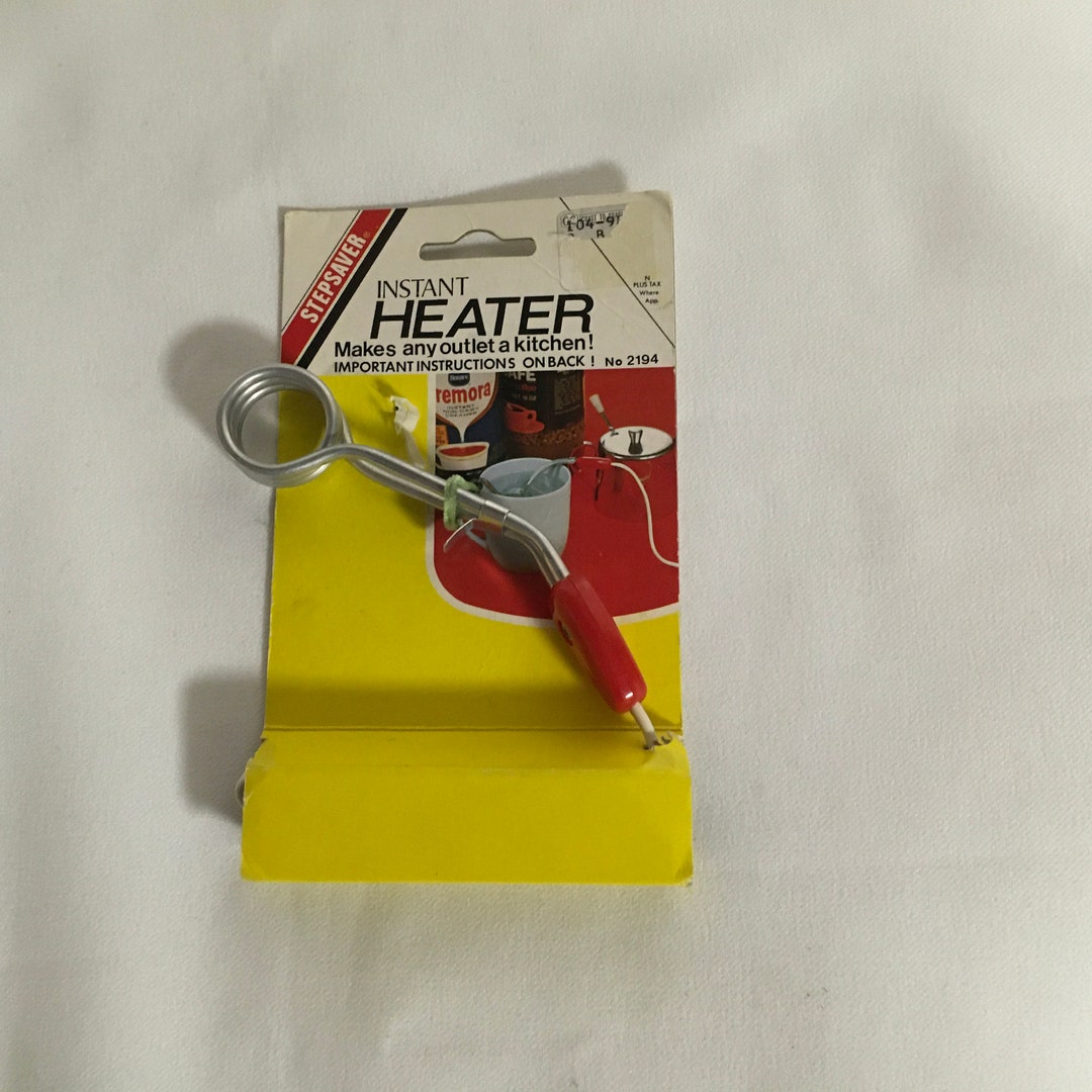 Instant Electric Immersion Coil Liquid Heater for Water Coffee Tea Soup Portable Liquid Heat for