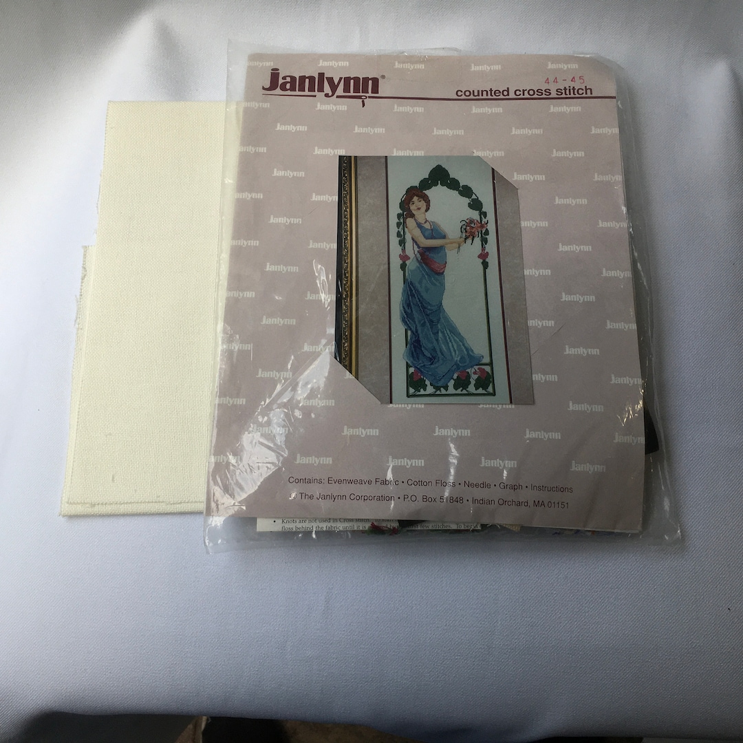 ピース Janlynn Cross Stitch Kit Lillian # 44-45 1920s Gibson Girl