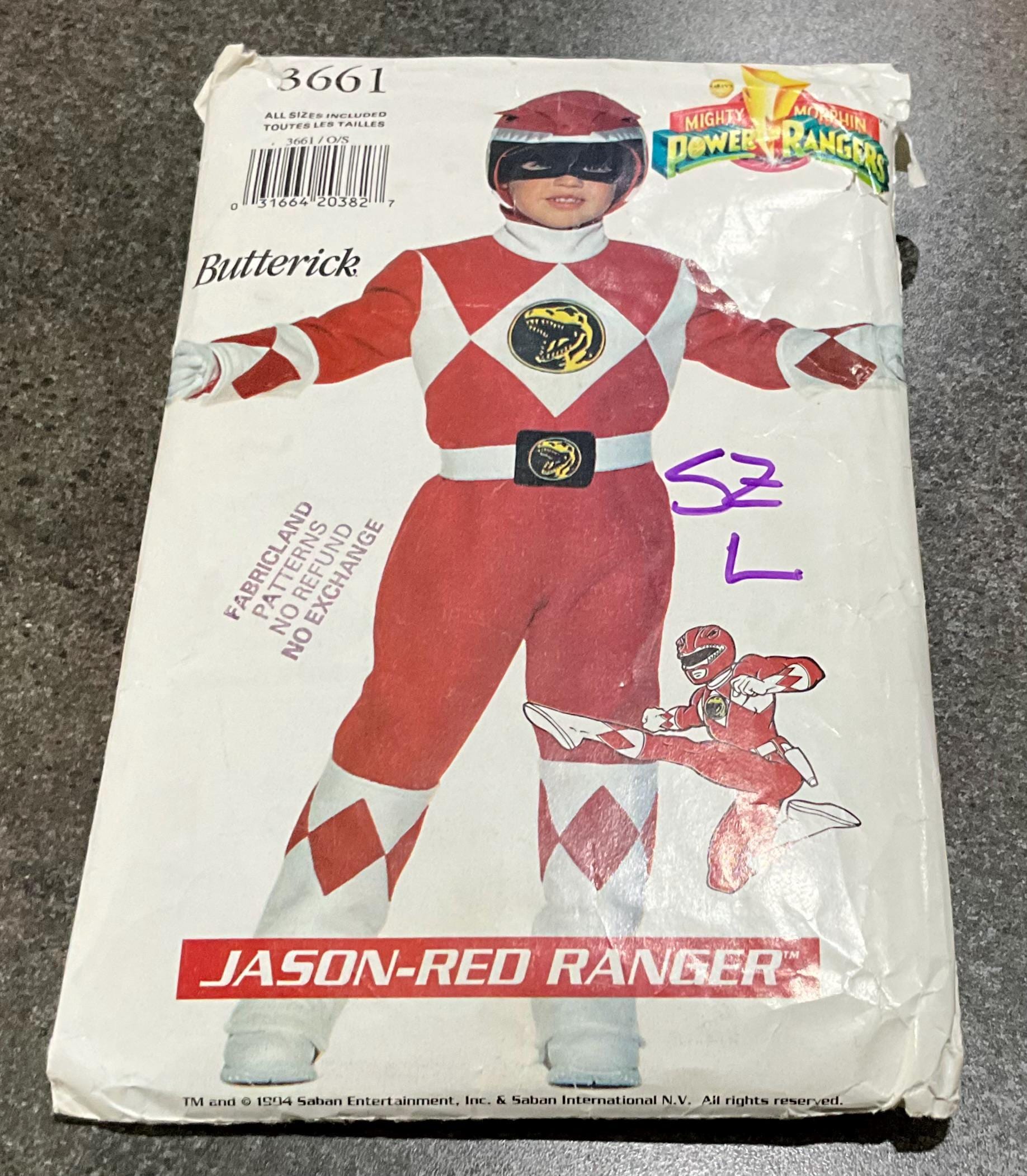 Disguise Power-Ranger-kostuum voor kinderen, klassiek, Power Rangers, Dino Fury, Power Rangers, kostuum voor kinderen, carnavalskostuum, maat M