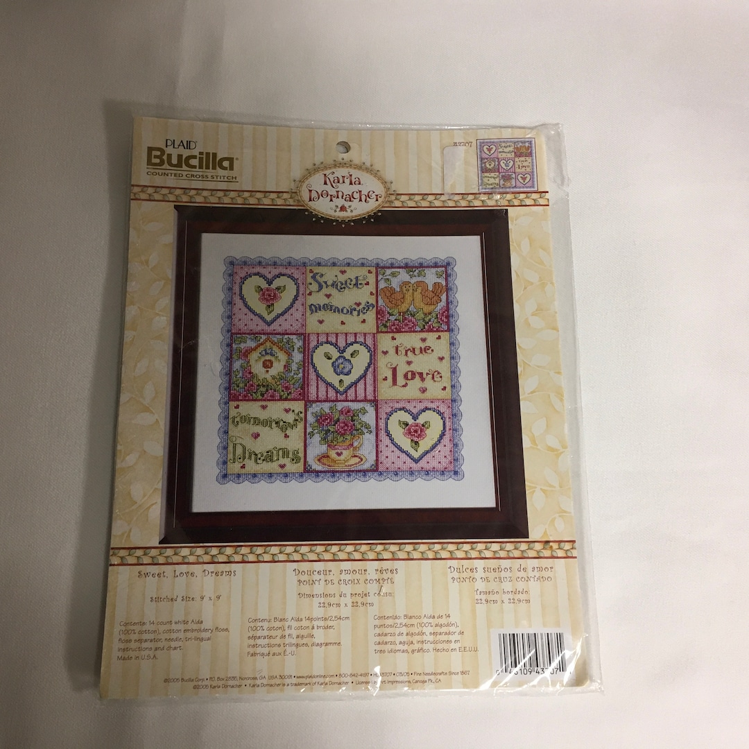 Bucilla 43707 Karla Dornacher Cross Stitch Kit Sweet Love Dreams Sweet ...