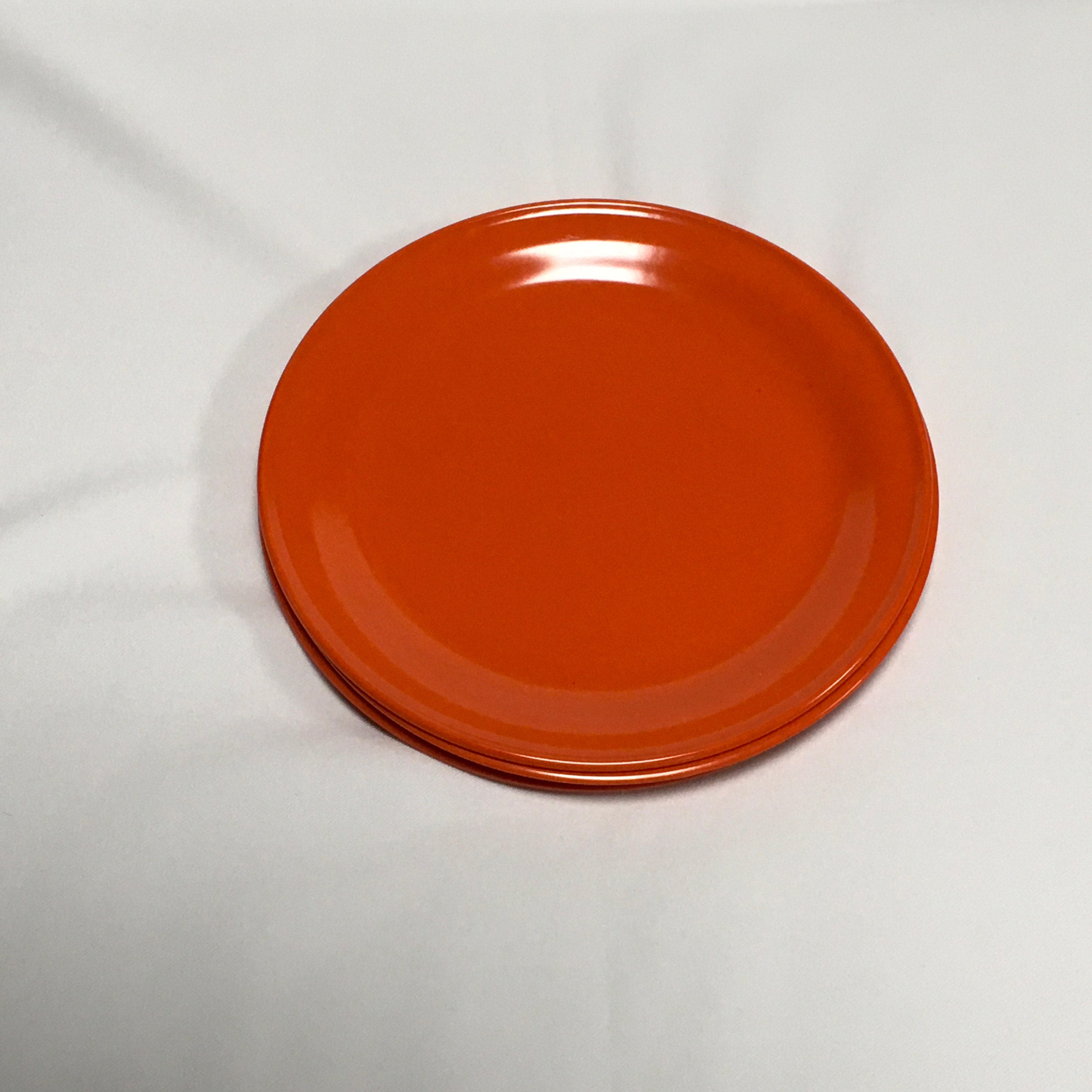 Duraware 351 Melamine Melmac 4 Orange Luncheon Dinner Snack Etsy