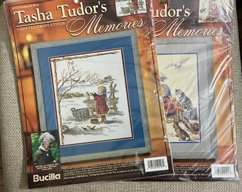 Tasha Tudor and Family - Christmas Heralds Counted Cross Stitch KIT