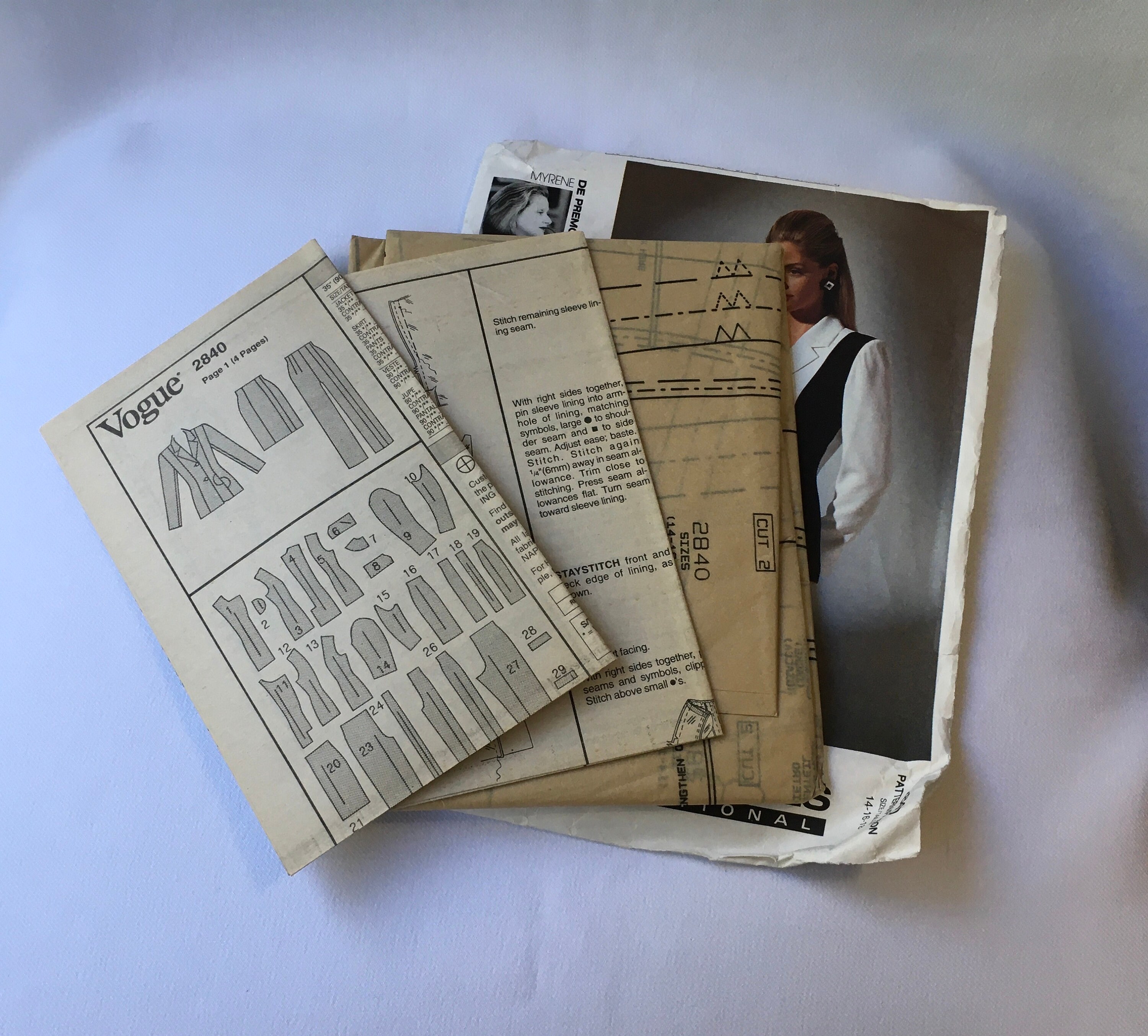 Craft Supplies & Tools Kits & How To Vogue 2840 Sewing Pattern Myrene ...